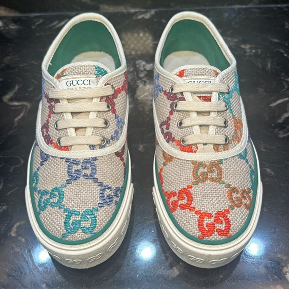 Gucci Sneakers Size 38.5 - PERFECT CONDITION - Pyschedelic Mini GG Multicolor - Picture 4 of 10